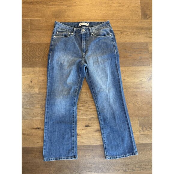 NWT Rebecca Minkoff High Waist Wide Leg Jeans Indigo Size 6P - Picture 2 of 13